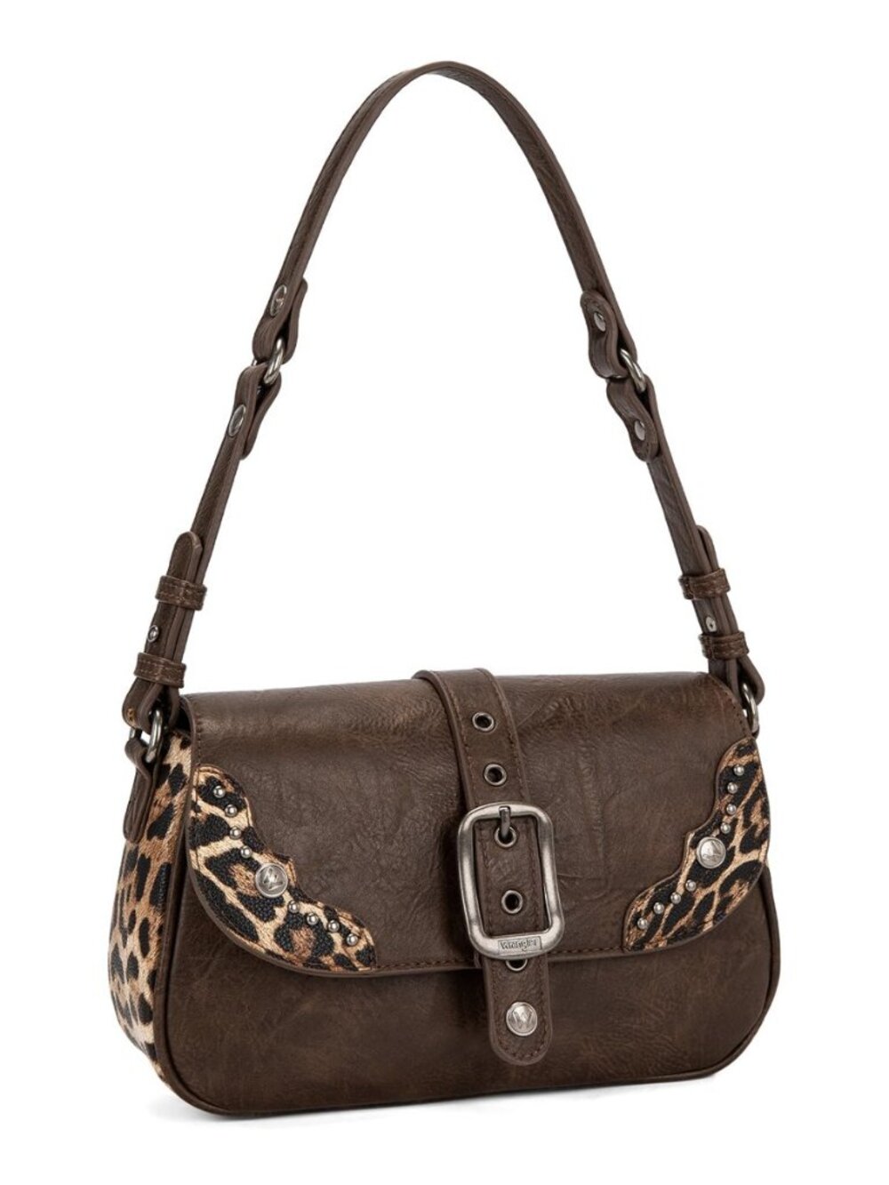 Wrangler Shoulder Bag for Women Small Purse Leopard Vintage Hobo Bag